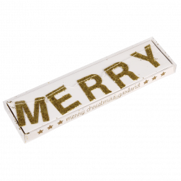 Gold Merry Christmas Garland