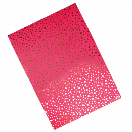 Gold Spot Fuschia Wrapping Paper