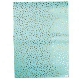 Gold Spot Sea Mist Wrapping Paper