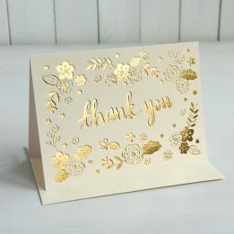 Gold Thank You Card
