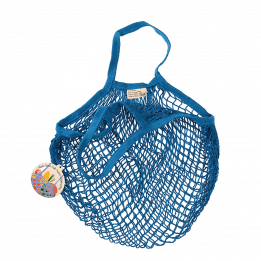 Greek Blue Organic Cotton Net Bag