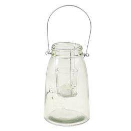 Green Mason Jar Tealight Holder