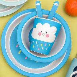 Happy Cloud Bamboo Bowl