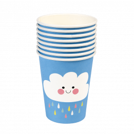 Happy Cloud Paper Cups (set Of 8)