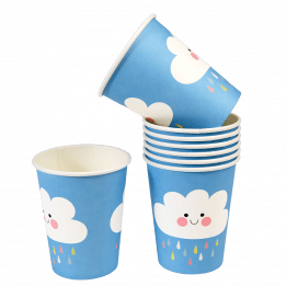 Happy Cloud Paper Cups (set Of 8)