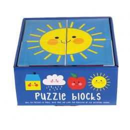 Happy Cloud Puzzle Blocks (set Of 4)