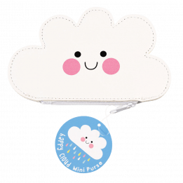 Happy Cloud Vinyl Purse