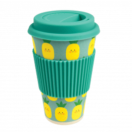 Hello Pineapple Bamboo Travel Mug