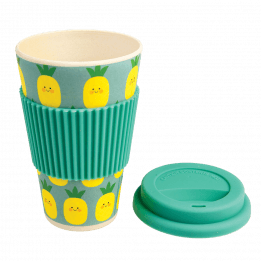 Hello Pineapple Bamboo Travel Mug