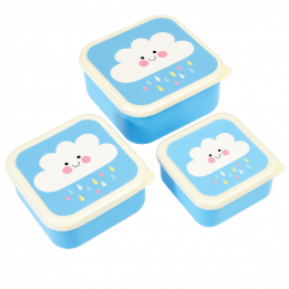 Happy Rain Cloud Snack Boxes (set Of 3)