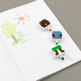 Harry the Bear crayon and eraser Harry the Bear crayon and eraser