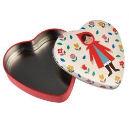 Heart Shaped Red Riding Hood Tin