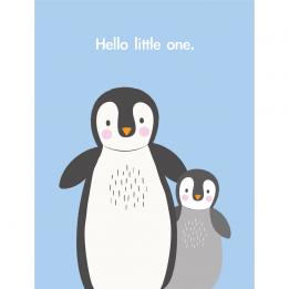 Hello Little One Penguin Card