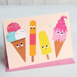 Ice Cream Friend Card