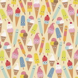 Ice Cream Friends Wrapping Paper (5 Sheets)