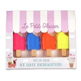 Ice Lolly Highlighter Pens (set Of 4)