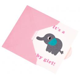 It'S A Baby Girl Elephant Card