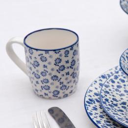 Japanese Mug Blue Daisy