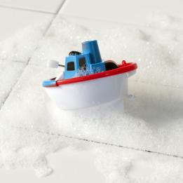 Wind-up bath toy shaped like a boat