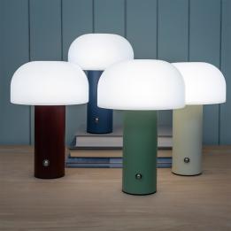 USB lamp with a white dome shade