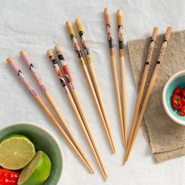 Wooden chopsticks (pack of 5 pairs) - Geisha