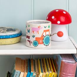 Winding music box - Farmyard