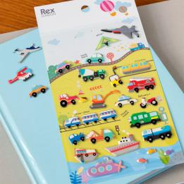 3D puffy stickers - Vehicles