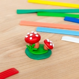 colourful modelling clay sticks 