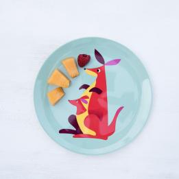 Kangaroo Melamine Plate