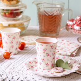 Pack Of 20 La Petite Rose Cocktail Napkins