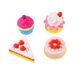 La Petite Patisserie Cake Erasers (set Of 4)