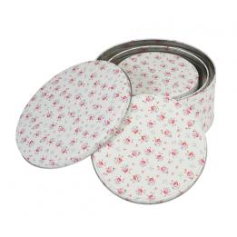 Set Of 3 La Petite Rose Cake Tins
