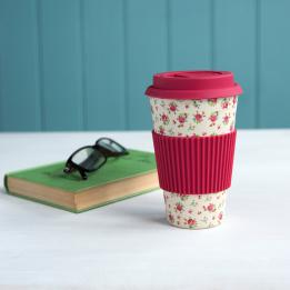 La Petite Rose Bamboo Travel Mug