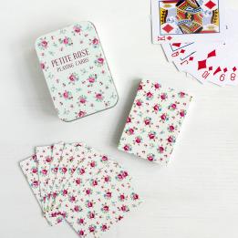 La Petite Rose Playing Cards In A Tin