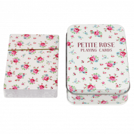 La Petite Rose Playing Cards In A Tin