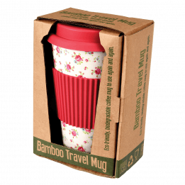 La Petite Rose Bamboo Travel Mug