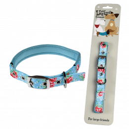 Large English Rose Dog Collar