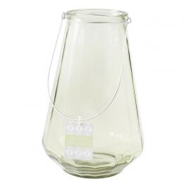 Large Geometric Green Candle Holder