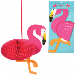 Flamingo Honeycomb Decoration