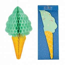 Pistachio Ice Cream Honeycomb Decoration