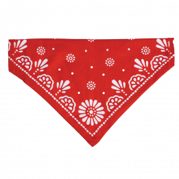 Large Red Paisley Dog Bandana