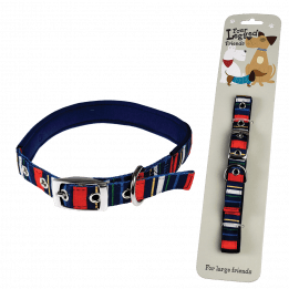 Large Stripy Dog Collar