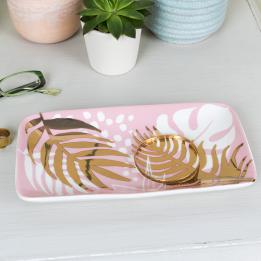 Large Tropical Palm Trinket Tray