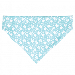 Large Turquoise Ditsy Floral Dog Bandana