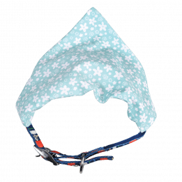 Large Turquoise Ditsy Floral Dog Bandana