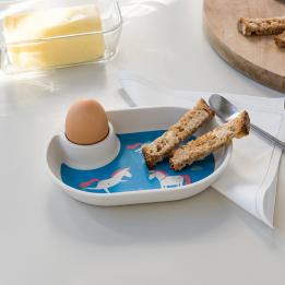 Magical Unicorn Bamboo Egg Plate