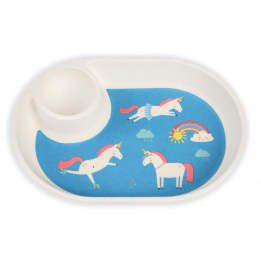 Magical Unicorn Bamboo Egg Plate