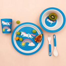 Magical Unicorn Bamboo Tableware (set Of 5)