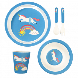 Magical Unicorn Bamboo Tableware (set Of 5)