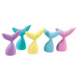 Mermaid Tail Erasers (set Of 5)